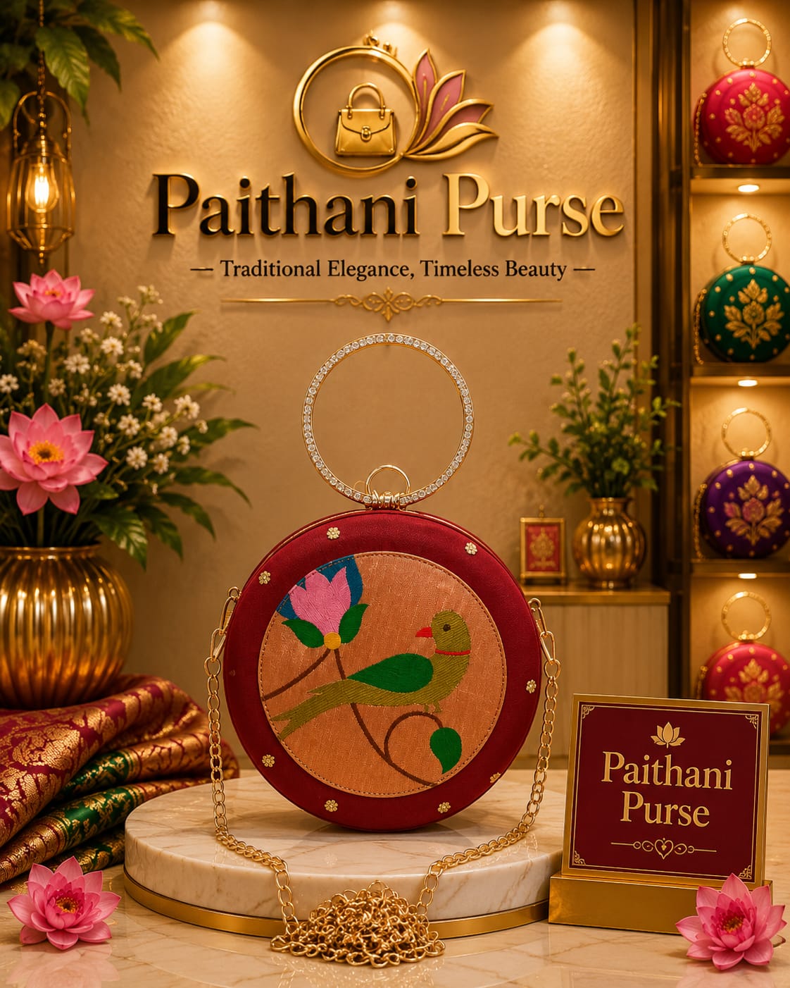 Paithani Purse
