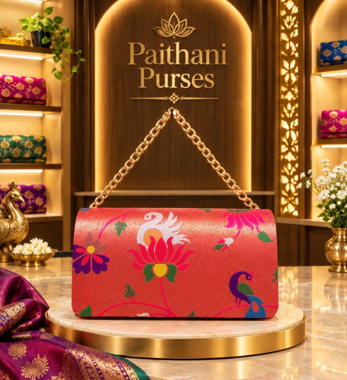 Paithani Purse