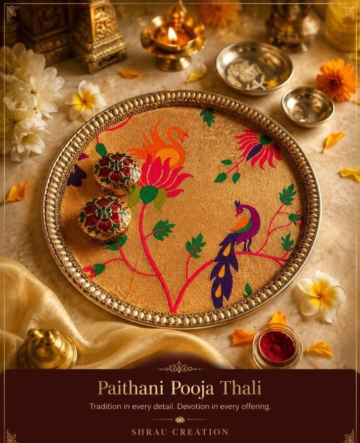 Paithani Pooja Thali