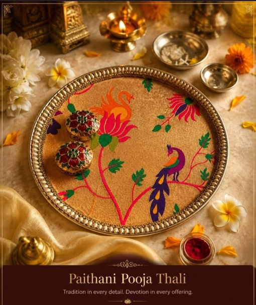 Paithani Pooja Thali